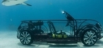 Volkswagen Beetle Convertible transformat in cusca pentru rechini