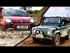 Fifth Gear testeaza un Fiat Panda 4x4 intr-un comparativ cu Defender