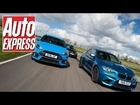 Ford Focus RS fata in fata cu BMW M2 Coupe