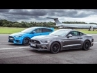 Ford Mustang fata in fata cu Ford Focus RS