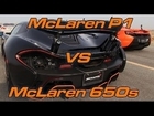 McLaren P1 intr-un drag race cu un 650S