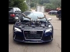 Un Audi RS7 cu coarne de diavol